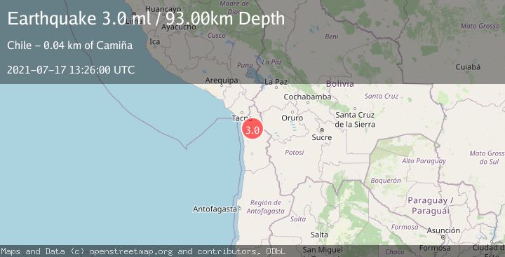 Map of TARAPACA, CHILE