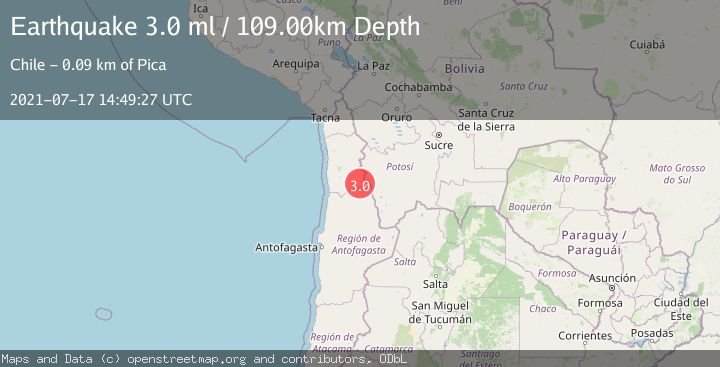Map of ANTOFAGASTA, CHILE