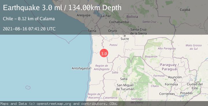 Map of ANTOFAGASTA, CHILE