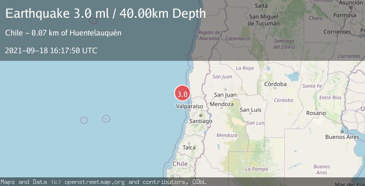 Map of OFFSHORE COQUIMBO, CHILE