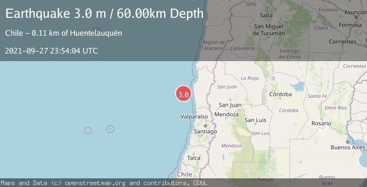 Map of OFFSHORE COQUIMBO, CHILE