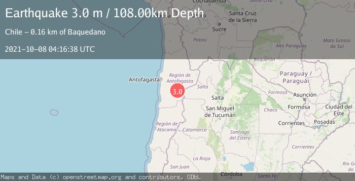 Map of ANTOFAGASTA, CHILE