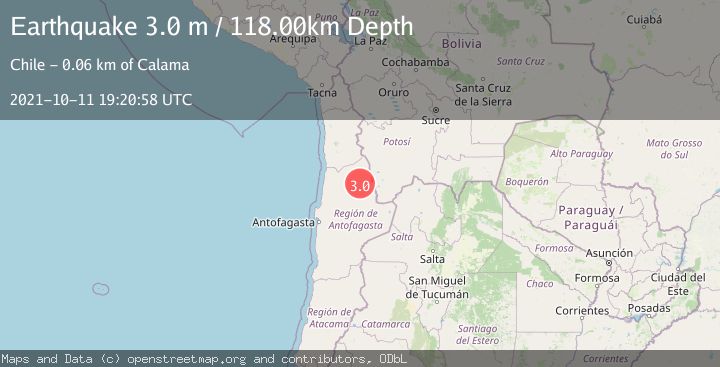 Map of ANTOFAGASTA, CHILE