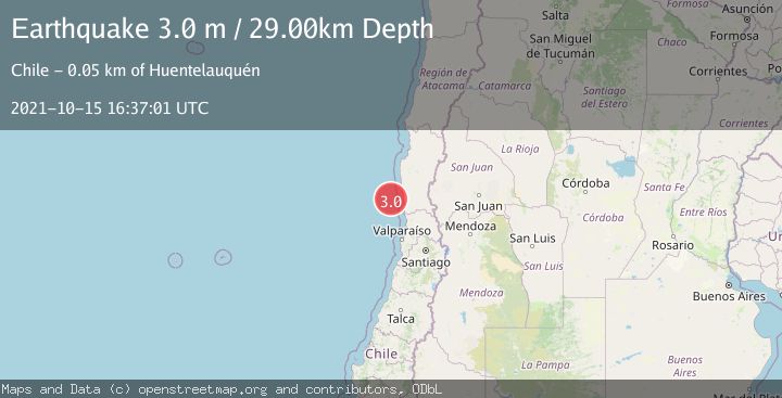 Map of OFFSHORE COQUIMBO, CHILE