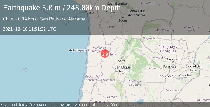 Map of ANTOFAGASTA, CHILE