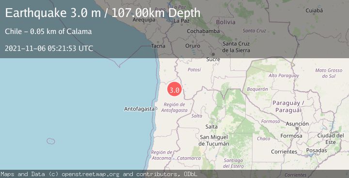 Map of ANTOFAGASTA, CHILE