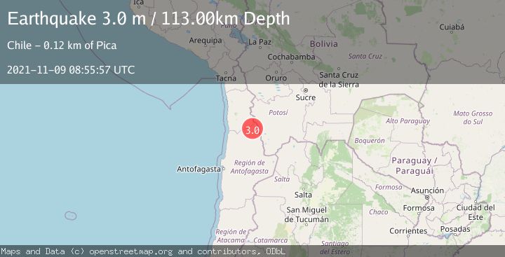 Map of ANTOFAGASTA, CHILE