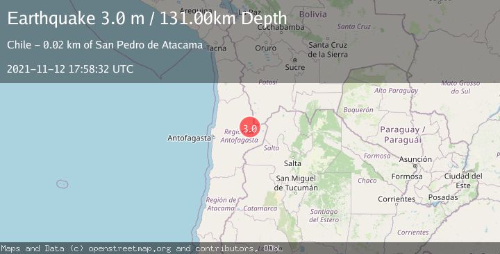 Map of ANTOFAGASTA, CHILE