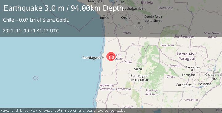 Map of ANTOFAGASTA, CHILE