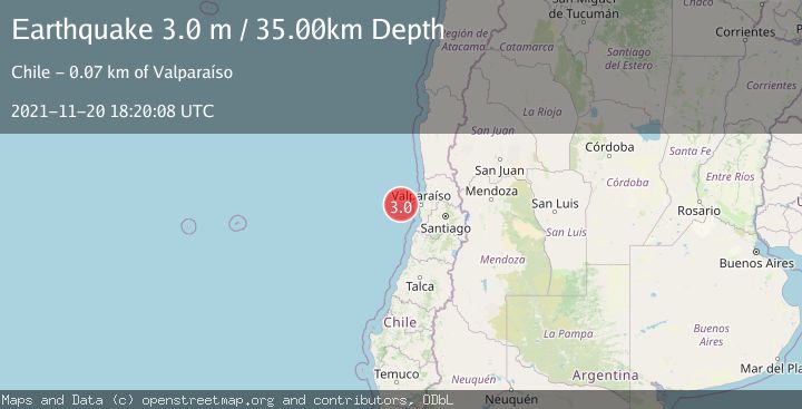 Map of OFFSHORE VALPARAISO, CHILE