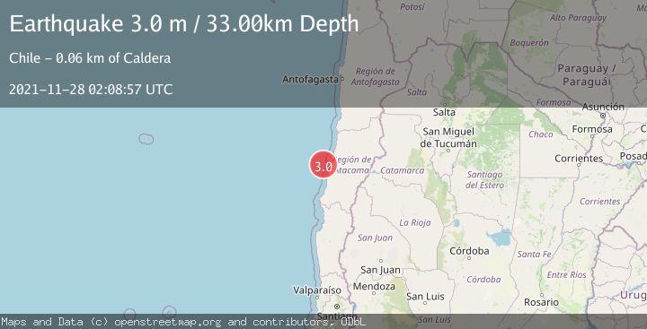 Map of OFFSHORE ATACAMA, CHILE