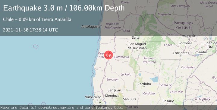 Map of ATACAMA, CHILE