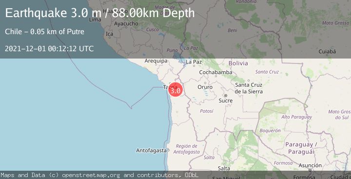 Map of TARAPACA, CHILE