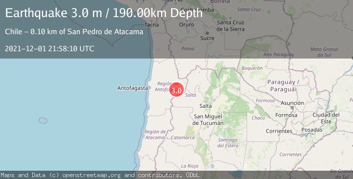 Map of ANTOFAGASTA, CHILE