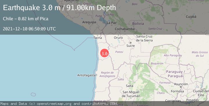 Map of TARAPACA, CHILE