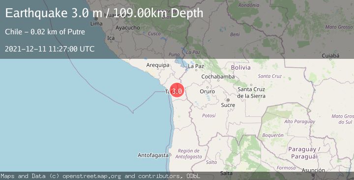 Map of TARAPACA, CHILE