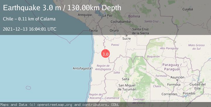 Map of ANTOFAGASTA, CHILE