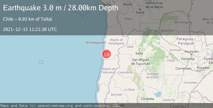 Map of ANTOFAGASTA, CHILE