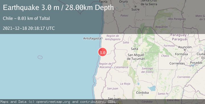 Map of ANTOFAGASTA, CHILE