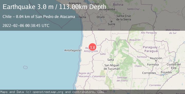Map of ANTOFAGASTA, CHILE