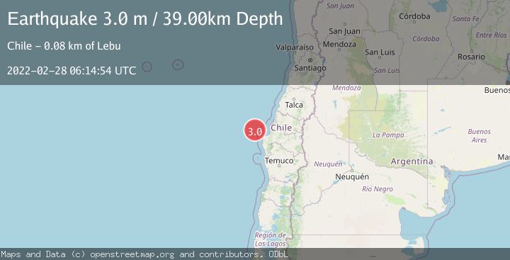 Map of OFFSHORE BIO-BIO, CHILE