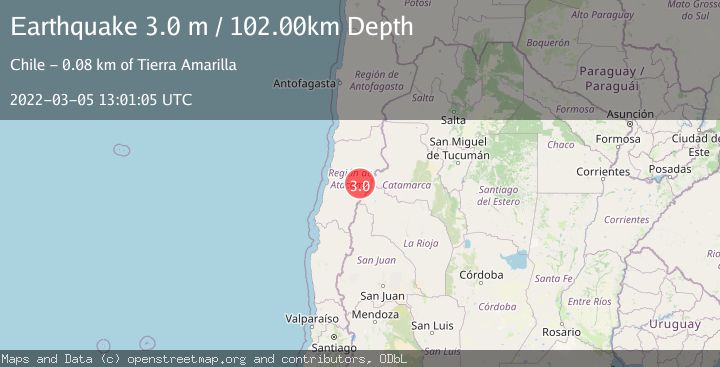 Map of ATACAMA, CHILE