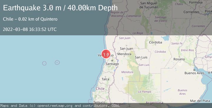 Map of OFFSHORE VALPARAISO, CHILE