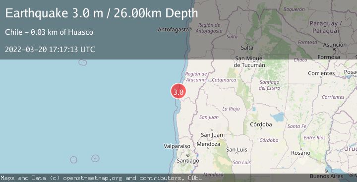 Map of OFFSHORE ATACAMA, CHILE