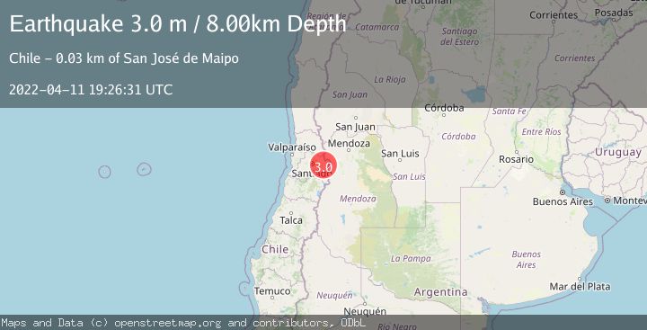 Map of REGION METROPOLITANA, CHILE