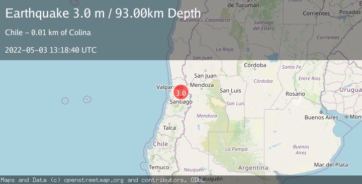 Map of REGION METROPOLITANA, CHILE