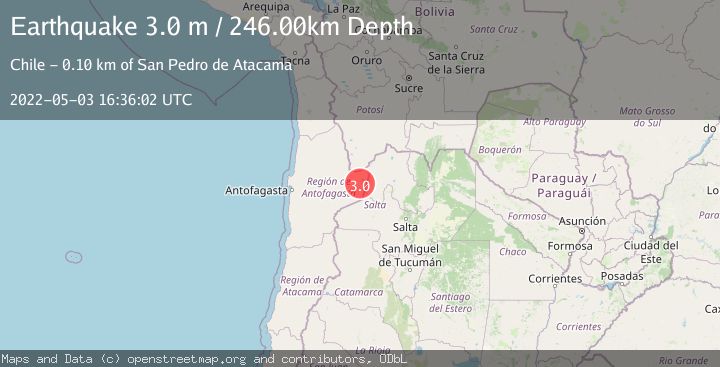 Map of ANTOFAGASTA, CHILE