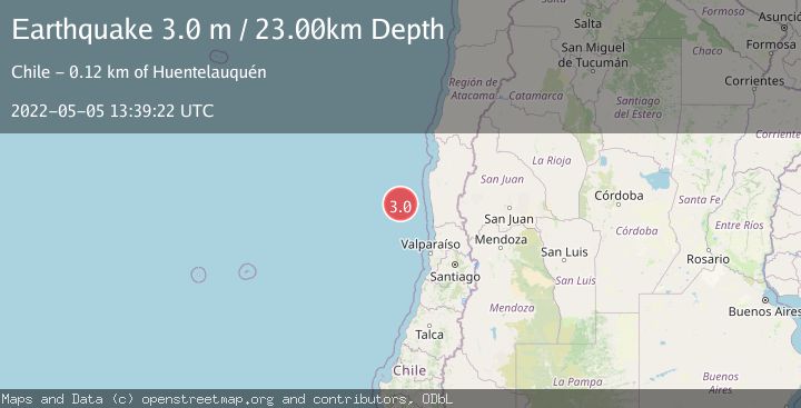 Map of OFF COAST OF COQUIMBO, CHILE