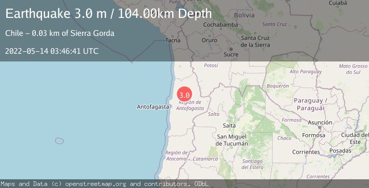 Map of ANTOFAGASTA, CHILE