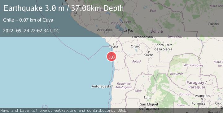 Map of OFFSHORE TARAPACA, CHILE