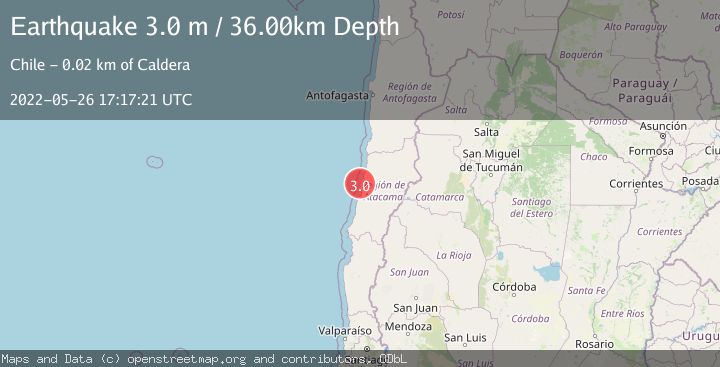 Map of OFFSHORE ATACAMA, CHILE