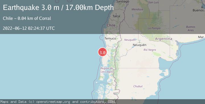 Map of OFFSHORE LOS LAGOS, CHILE