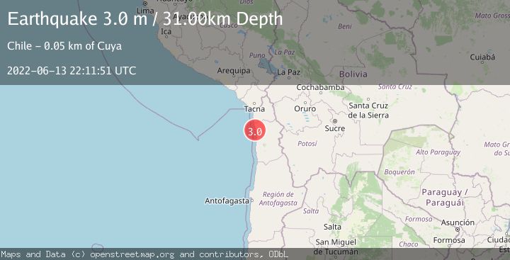 Map of OFFSHORE TARAPACA, CHILE