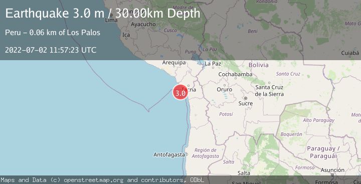 Map of OFFSHORE TARAPACA, CHILE