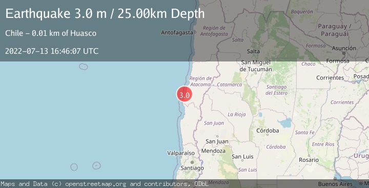 Map of OFFSHORE ATACAMA, CHILE