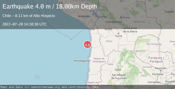 Map of OFFSHORE TARAPACA, CHILE