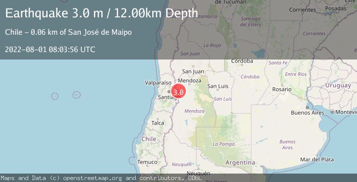 Map of REGION METROPOLITANA, CHILE