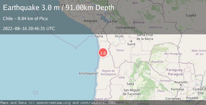 Map of TARAPACA, CHILE