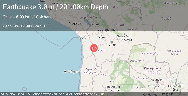 Map of POTOSI, BOLIVIA