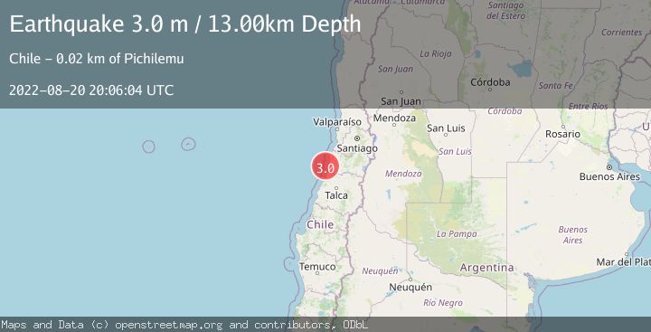 Map of OFFSHORE O'HIGGINS, CHILE