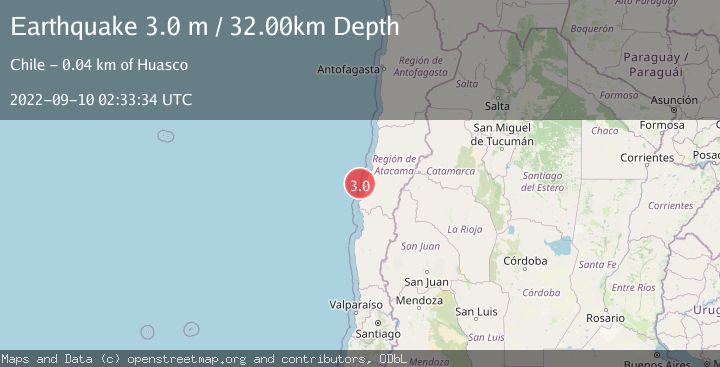 Map of OFFSHORE ATACAMA, CHILE