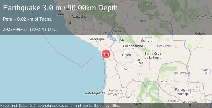 Map of OFFSHORE TARAPACA, CHILE