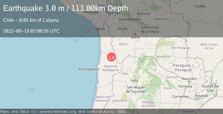 Map of ANTOFAGASTA, CHILE