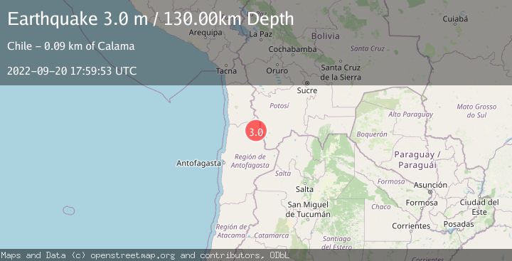 Map of ANTOFAGASTA, CHILE