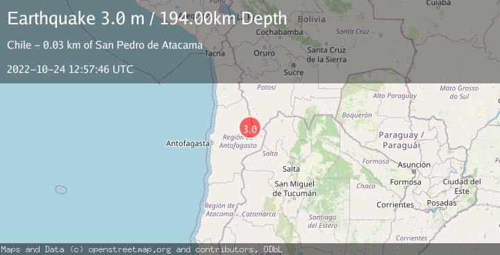 Map of ANTOFAGASTA, CHILE
