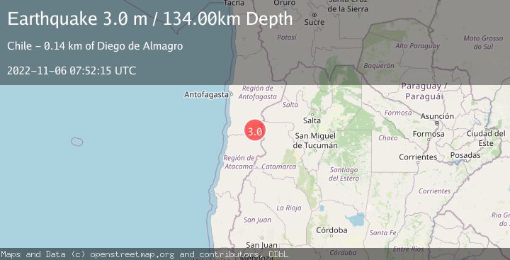 Map of ATACAMA, CHILE